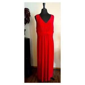 Women with Control by Renee Greenstein Red Sleeveless, Midi Dress
